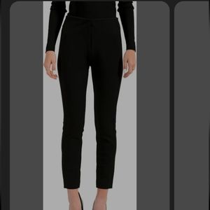 HUGO BOSS NWOT BLACK REAR SPLIT HI WAIST STRAIGHT LEG PANTS